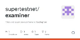 GitHub - supertestnet/examiner: Free and open source monero tracing tool